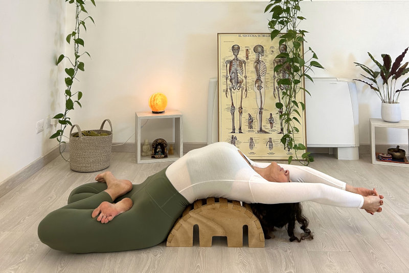 Padmasana con arco